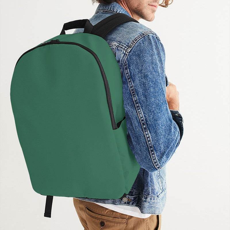 Medium-Dark Muted Green Waterproof Backpack (BGG2-MU-MD) - Man CloseUp