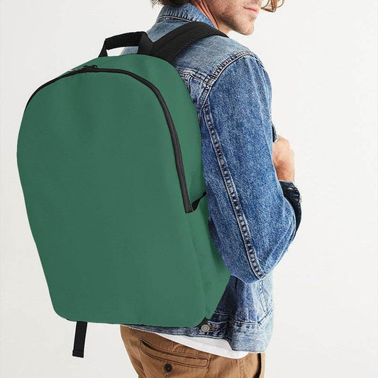 Medium-Dark Muted Green Waterproof Backpack (BGG2-MU-MD) - Man CloseUp