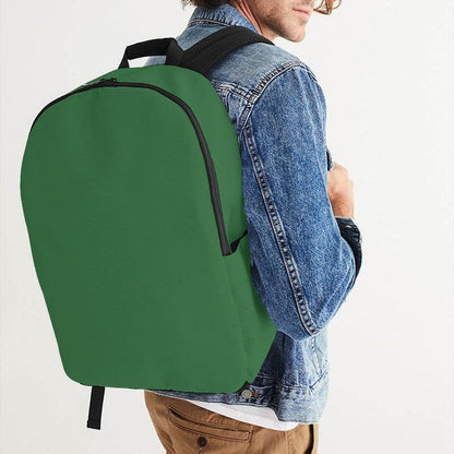 Medium-Dark Muted Green Waterproof Backpack (G-MU-MD) - Man CloseUp