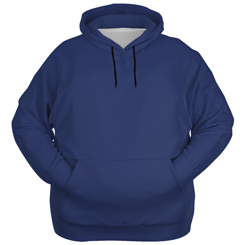 Medium-Dark Muted Indigo Hoodie PLUS (I-MU-MD) - Ghost Front PLUS