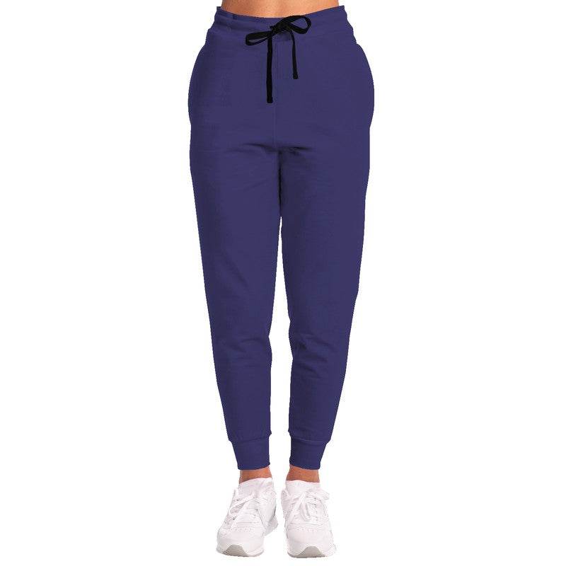 Medium-Dark Muted Indigo Joggers (PUI2-MU-MD) - Woman Front