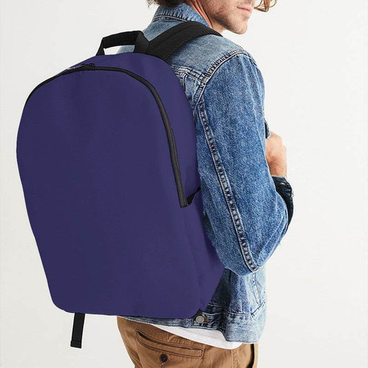 Medium-Dark Muted Indigo Waterproof Backpack (PUI2-MU-MD) - Man CloseUp