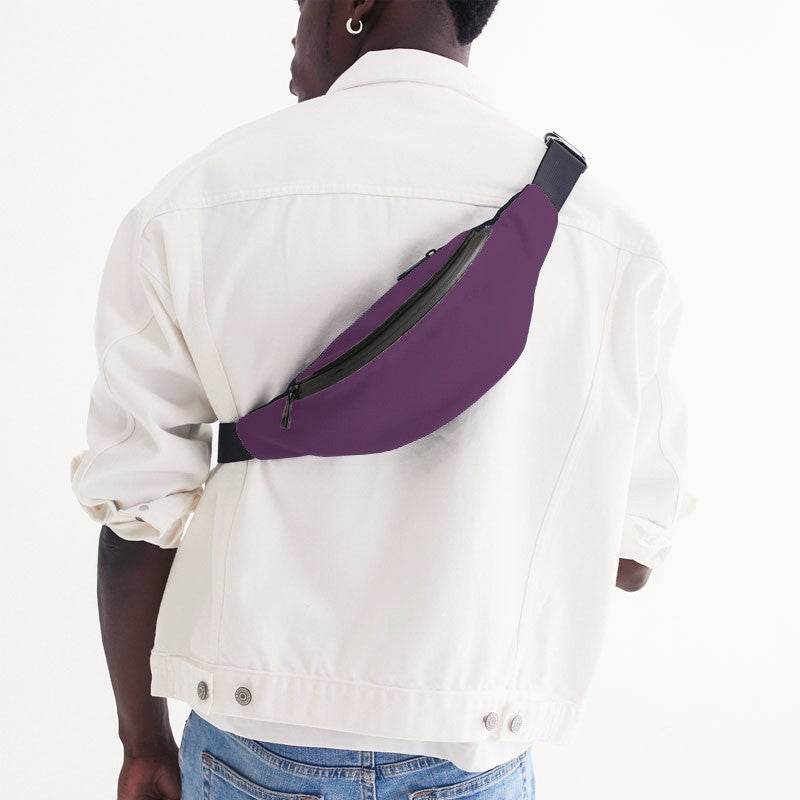Medium-Dark Muted Magenta Belt Bag (M-MU-MD) - Man Back