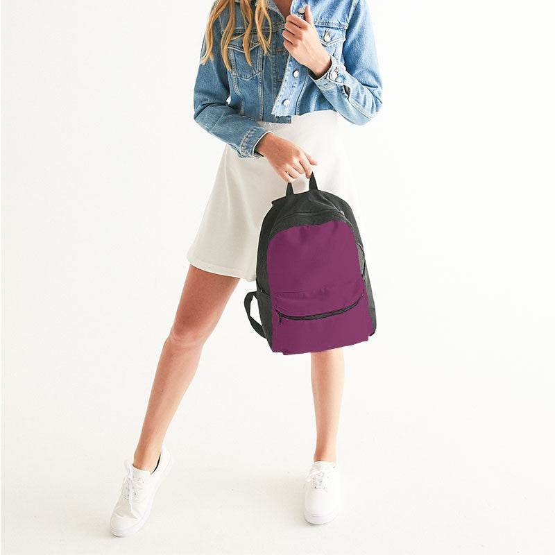Medium-Dark Muted Magenta Canvas Backpack (PIM2-MU-MD) - Woman