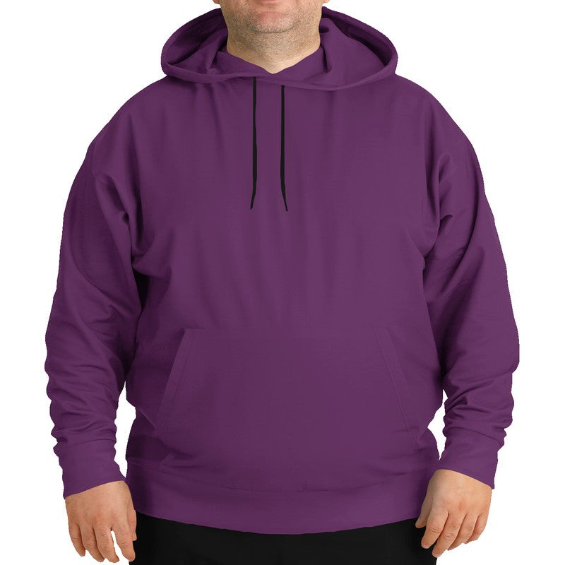 Medium-Dark Muted Magenta Hoodie PLUS (M-MU-MD) - Man Front PLUS