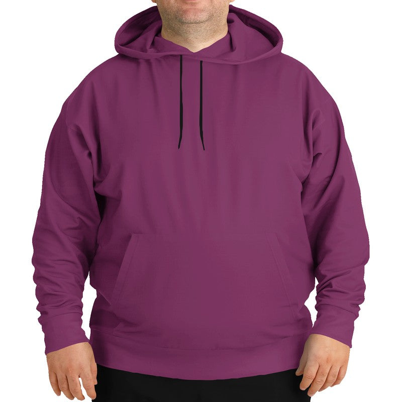 Medium-Dark Muted Magenta Hoodie PLUS (PIM2-MU-MD) - Man Front PLUS