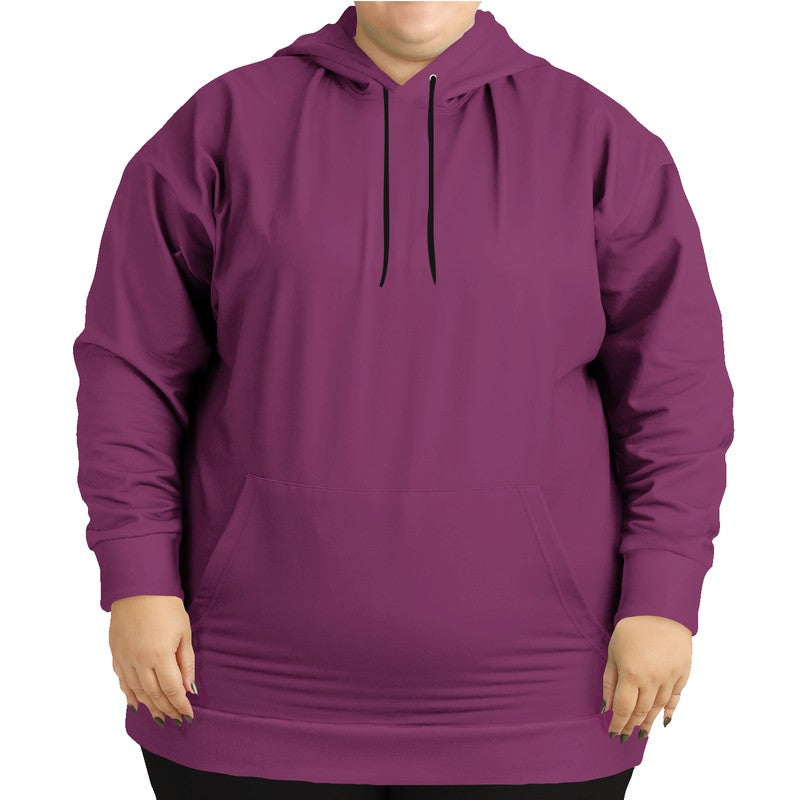 Medium-Dark Muted Magenta Hoodie PLUS (PIM2-MU-MD) - Woman Front PLUS