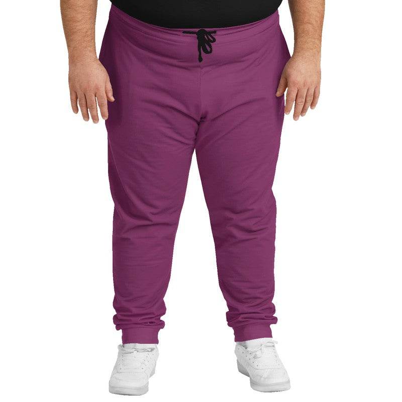 Medium-Dark Muted Magenta Joggers PLUS (PIM2-MU-MD) - Man Front PLUS