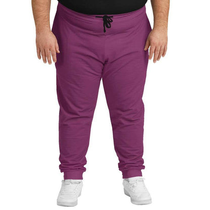 Medium-Dark Muted Magenta Joggers PLUS (PIM2-MU-MD) - Man Front PLUS