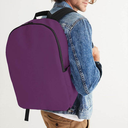 Medium-Dark Muted Magenta Waterproof Backpack (M-MU-MD) - Man CloseUp