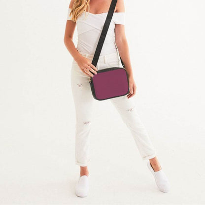 Medium-Dark Muted Pink Crossbody Bag (PI-MU-MD) - Woman Front