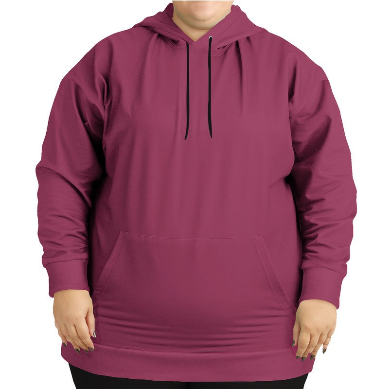 Medium-Dark Muted Pink Hoodie PLUS (PI-MU-MD) - Woman Front PLUS