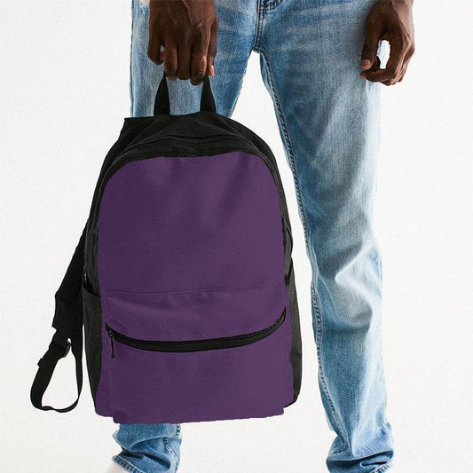 Medium-Dark Muted Purple Canvas Backpack (MPU2-MU-MD) - Man Holding