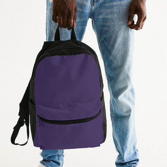 Medium-Dark Muted Purple Canvas Backpack (PU-MU-MD) - Man Holding