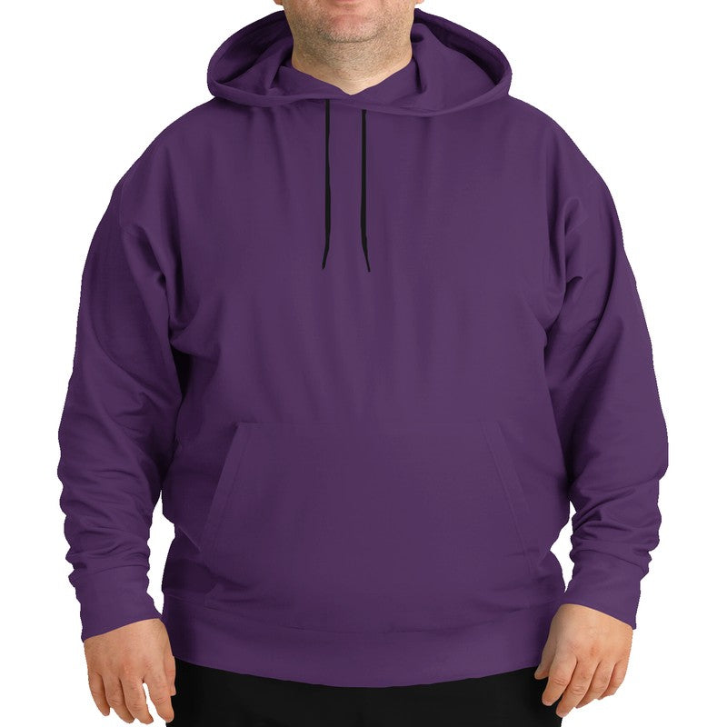 Medium-Dark Muted Purple Hoodie PLUS (MPU2-MU-MD) - Man Front PLUS
