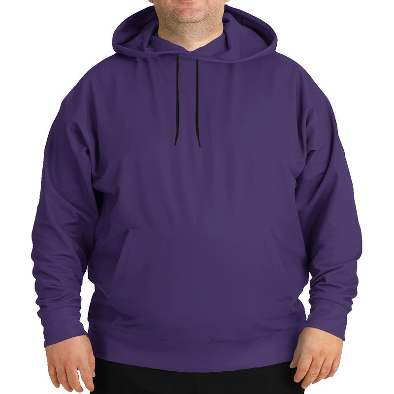 Medium-Dark Muted Purple Hoodie PLUS (PU-MU-MD) - Man Front PLUS