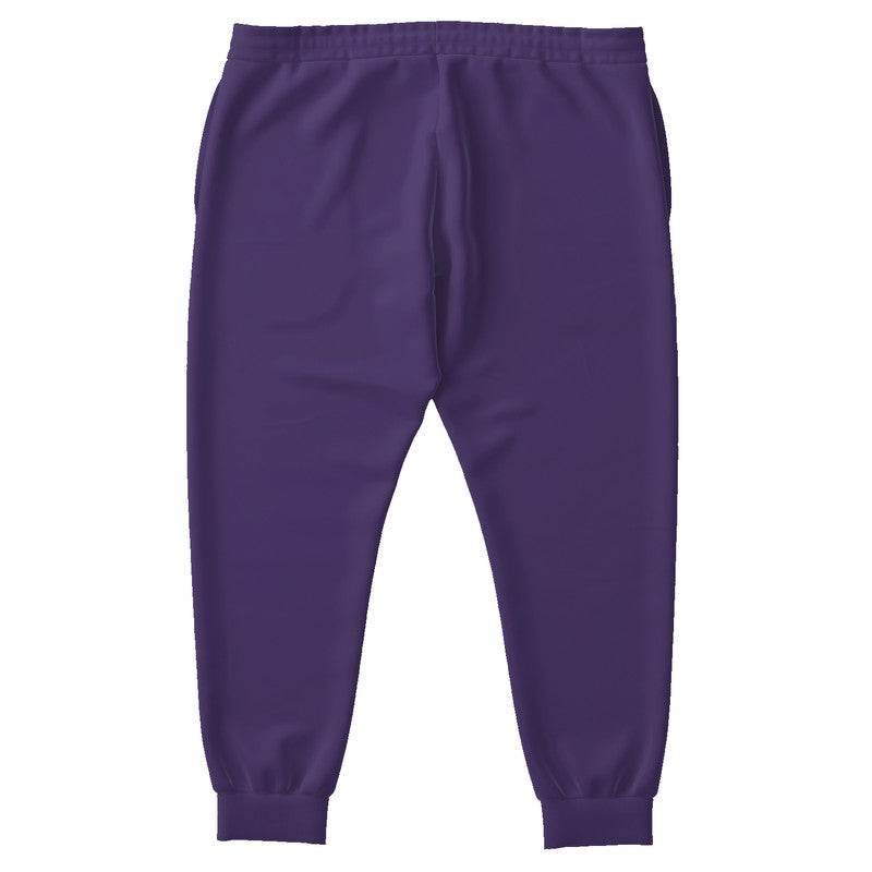 Medium-Dark Muted Purple Joggers PLUS (PU-MU-MD) - Back PLUS