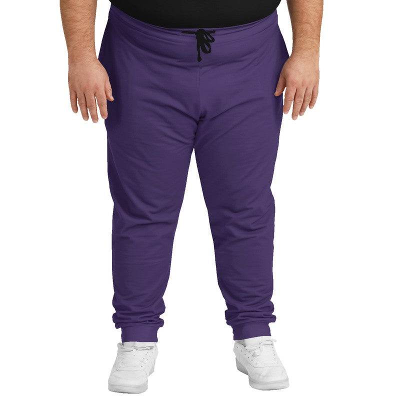 Medium-Dark Muted Purple Joggers PLUS (PU-MU-MD) - Man Front PLUS