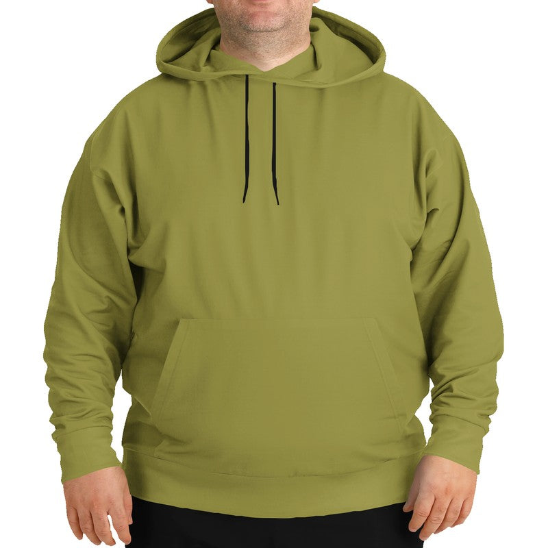 Medium-Dark Muted Yellow Hoodie PLUS (LY2-MU-MD) - Man Front PLUS