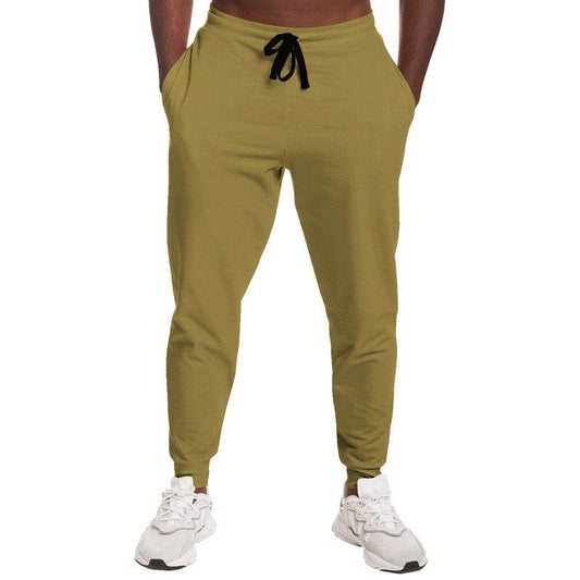 Medium-Dark Muted Yellow Joggers (Y-MU-MD) - Man Front