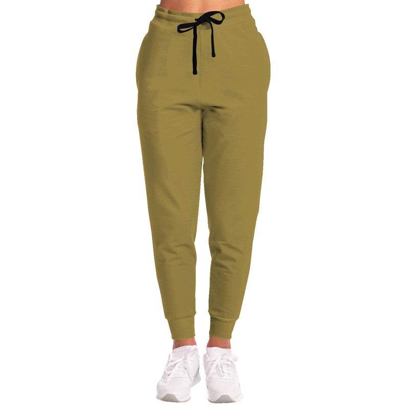 Medium-Dark Muted Yellow Joggers (Y-MU-MD) - Woman Front