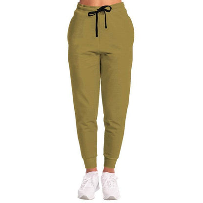 Medium-Dark Muted Yellow Joggers (Y-MU-MD) - Woman Front