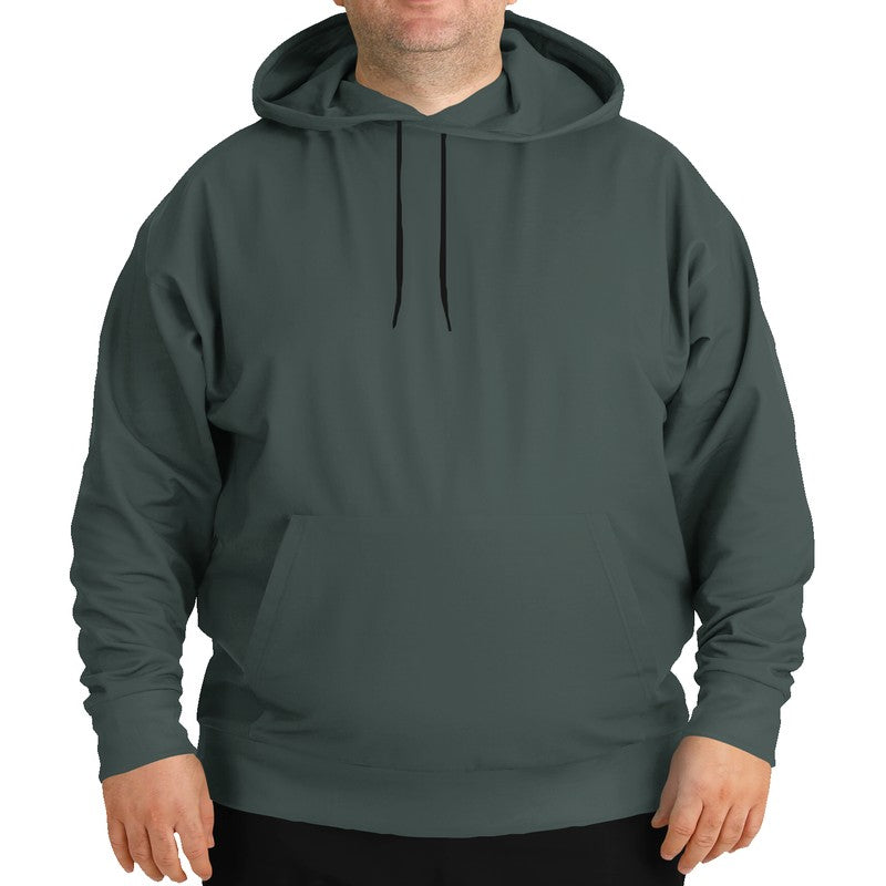 Medium-Dark Neutral Blue-Green Hoodie PLUS (BG-NE-MD) - Man Front PLUS