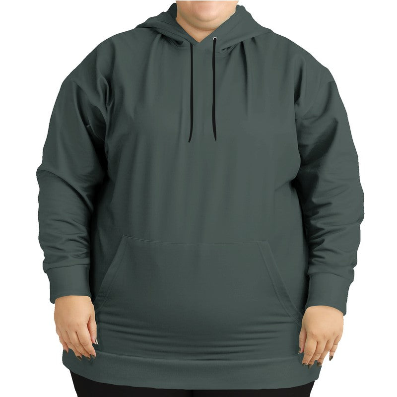 Medium-Dark Neutral Blue-Green Hoodie PLUS (BG-NE-MD) - Woman Front PLUS