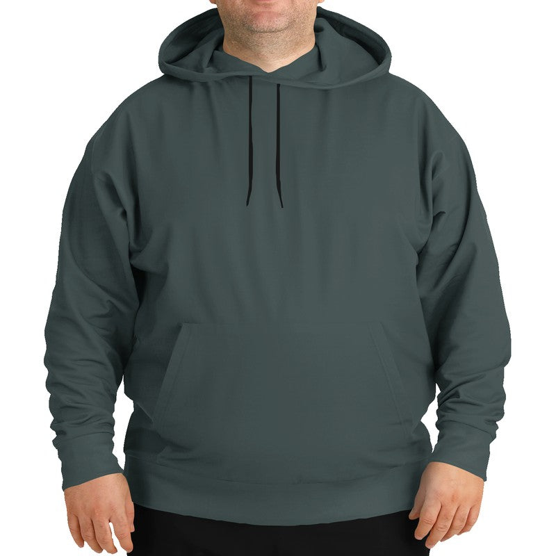 Medium-Dark Neutral Blue-Green Hoodie PLUS (CBG2-NE-MD) - Man Front PLUS