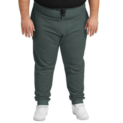 Medium-Dark Neutral Blue-Green Joggers PLUS (BG-NE-MD) - Man Front PLUS