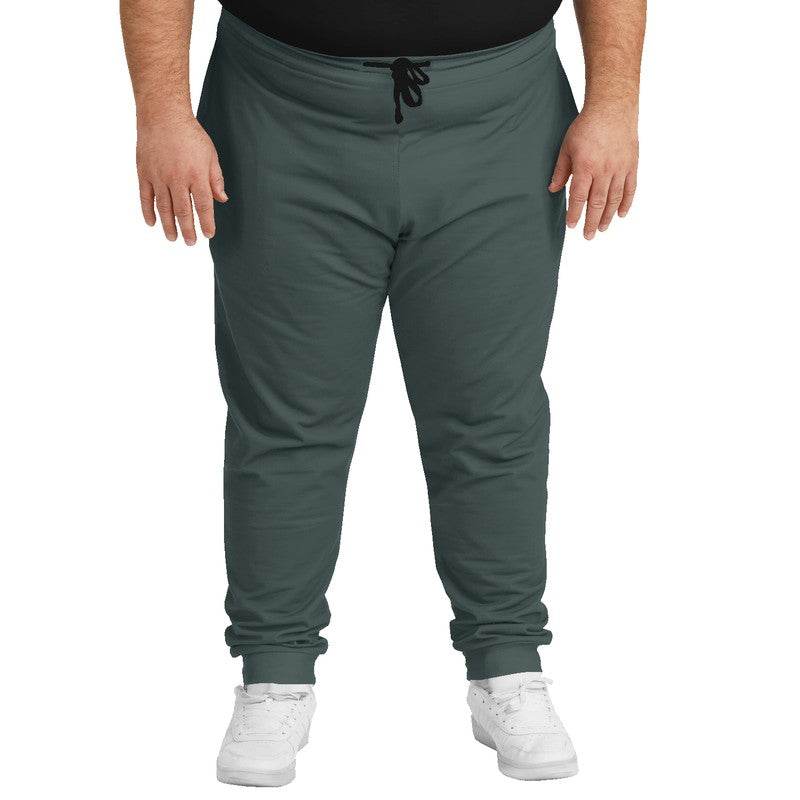 Medium-Dark Neutral Blue-Green Joggers PLUS (CBG2-NE-MD) - Man Front PLUS