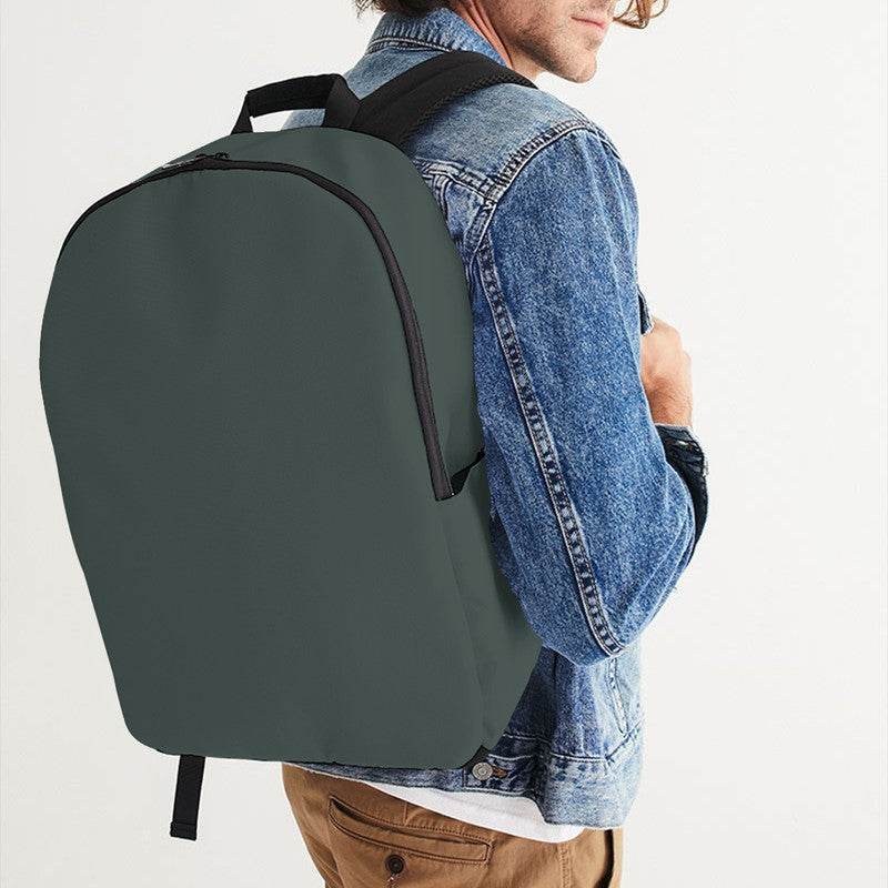 Medium-Dark Neutral Blue-Green Waterproof Backpack (BG-NE-MD) - Man CloseUp