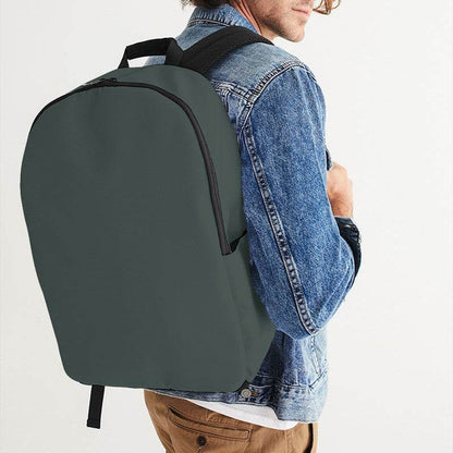 Medium-Dark Neutral Blue-Green Waterproof Backpack (BG-NE-MD) - Man CloseUp