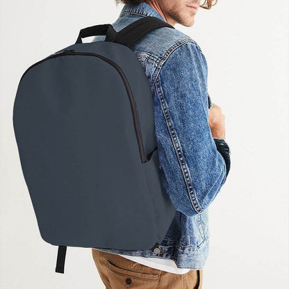 Medium-Dark Neutral Blue Waterproof Backpack (IB2-NE-MD) - Man CloseUp