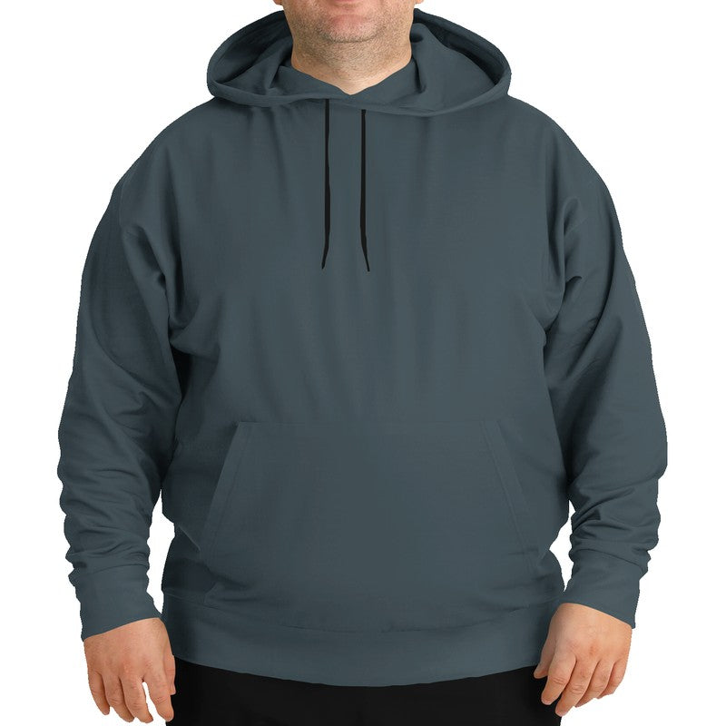 Medium-Dark Neutral Cyan Hoodie PLUS (BC2-NE-MD) - Man Front PLUS