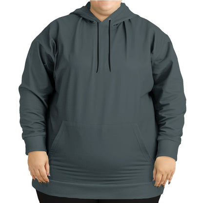Medium-Dark Neutral Cyan Hoodie PLUS (C-NE-MD) - Woman Front PLUS