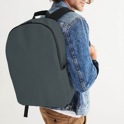Medium-Dark Neutral Cyan Waterproof Backpack (C-NE-MD) - Man CloseUp
