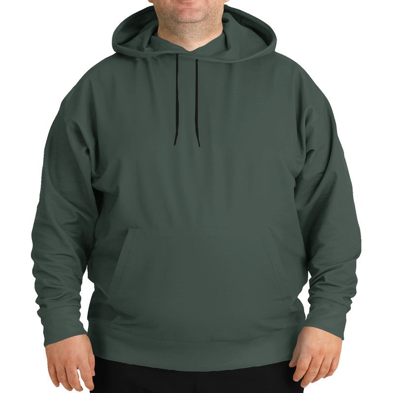 Medium-Dark Neutral Green Hoodie PLUS (BGG2-NE-MD) - Man Front PLUS