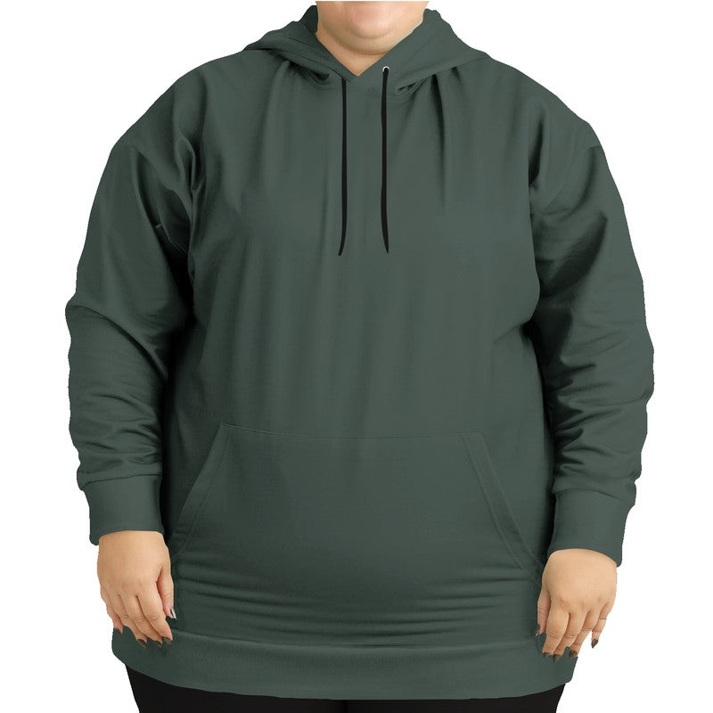 Medium-Dark Neutral Green Hoodie PLUS (BGG2-NE-MD) - Woman Front PLUS