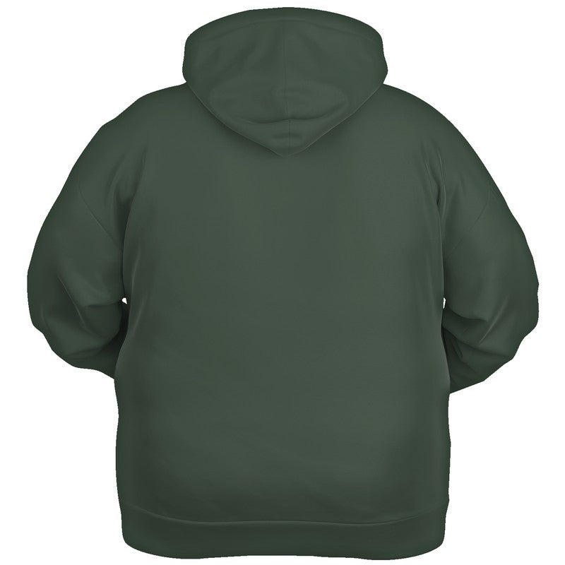 Medium-Dark Neutral Green Hoodie PLUS (G-NE-MD) - Ghost Back PLUS