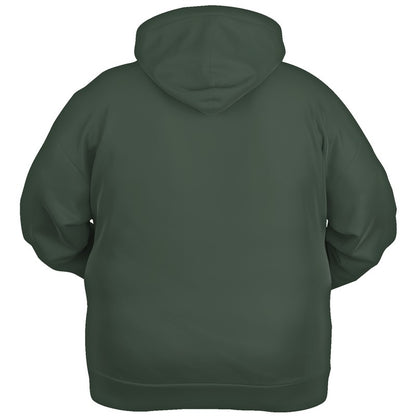 Medium-Dark Neutral Green Hoodie PLUS (G-NE-MD) - Ghost Back PLUS