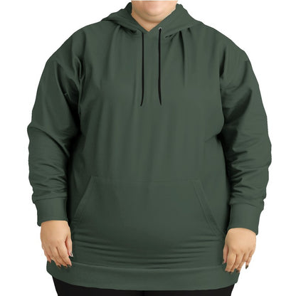 Medium-Dark Neutral Green Hoodie PLUS (G-NE-MD) - Woman Front PLUS