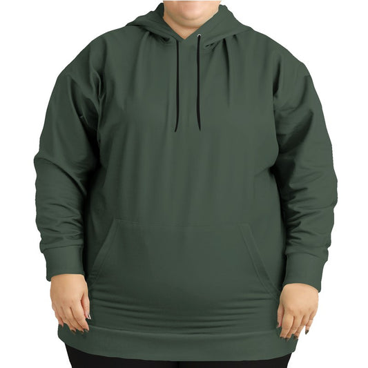 Medium-Dark Neutral Green Hoodie PLUS (G-NE-MD) - Woman Front PLUS