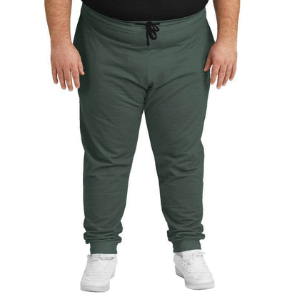 Medium-Dark Neutral Green Joggers PLUS (BGG2-NE-MD) - Man Front PLUS