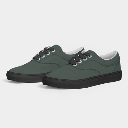Medium-Dark Neutral Green Women's Canvas Sneakers (BGG2-NE-MD) - Side 3