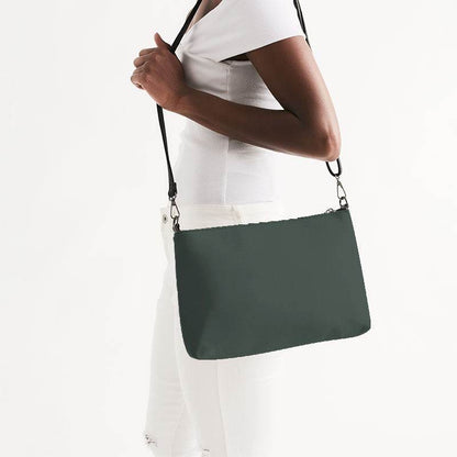 Medium-Dark Neutral Green Zip Pouch (BGG2-NE-MD) - Side CloseUp