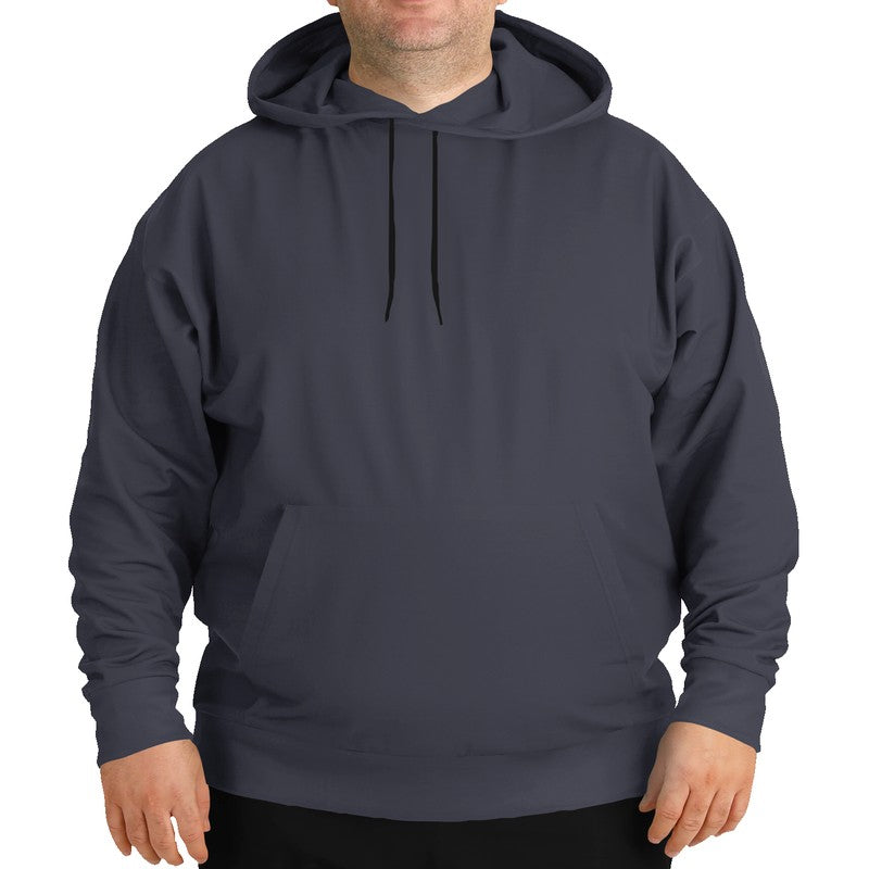 Medium-Dark Neutral Indigo Hoodie PLUS (PUI2-NE-MD) - Man Front PLUS