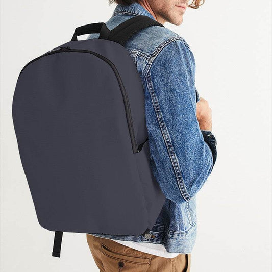 Medium-Dark Neutral Indigo Waterproof Backpack (PUI2-NE-MD) - Man CloseUp