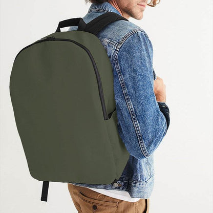 Medium-Dark Neutral Lime Waterproof Backpack (L-NE-MD) - Man CloseUp