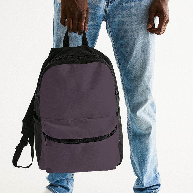 Medium-Dark Neutral Magenta Canvas Backpack (M-NE-MD) - Man Holding